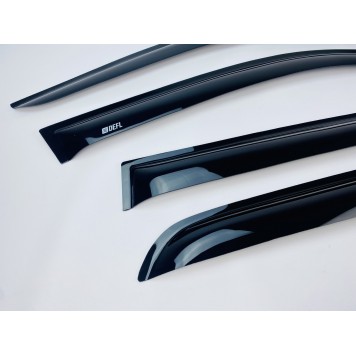 Дефлектори вікон Mercedes ML-class W-163 1997-2005 накладні (DEFL) Q2-1